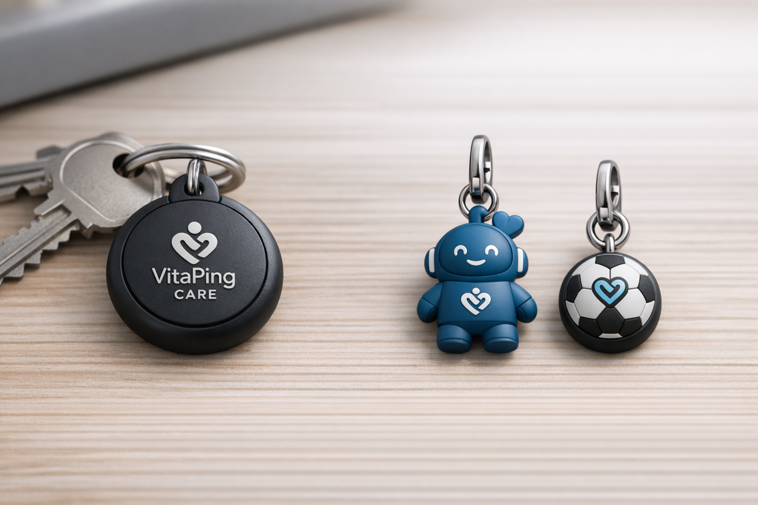 VitaPing Care charm options